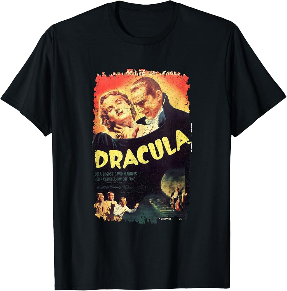 szzuuy 吸血鬼ドラキュラTシャツ 吸血鬼ドラキュラ Tシャツ DRACULA Tee ホラー HORROR | BF MERCH'S